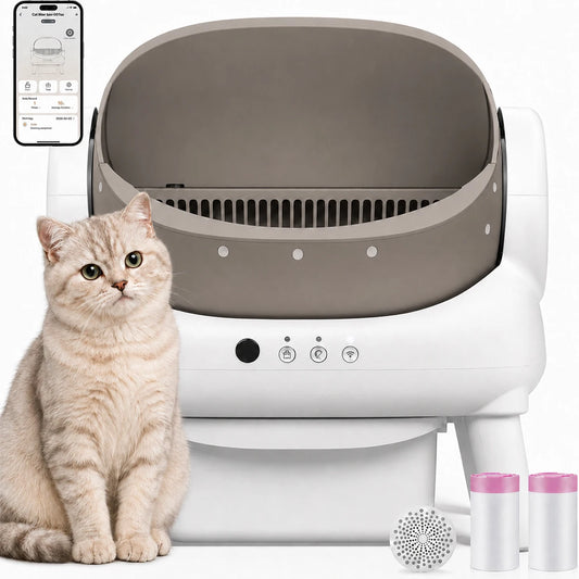 Automatic Rotary Self Cleaning Cat Litter Box With Wifi