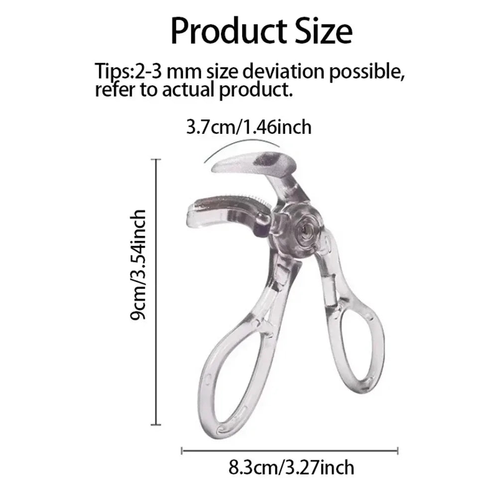Dual Eyelash Curler Featuring Wide And Partial Clips With Comb