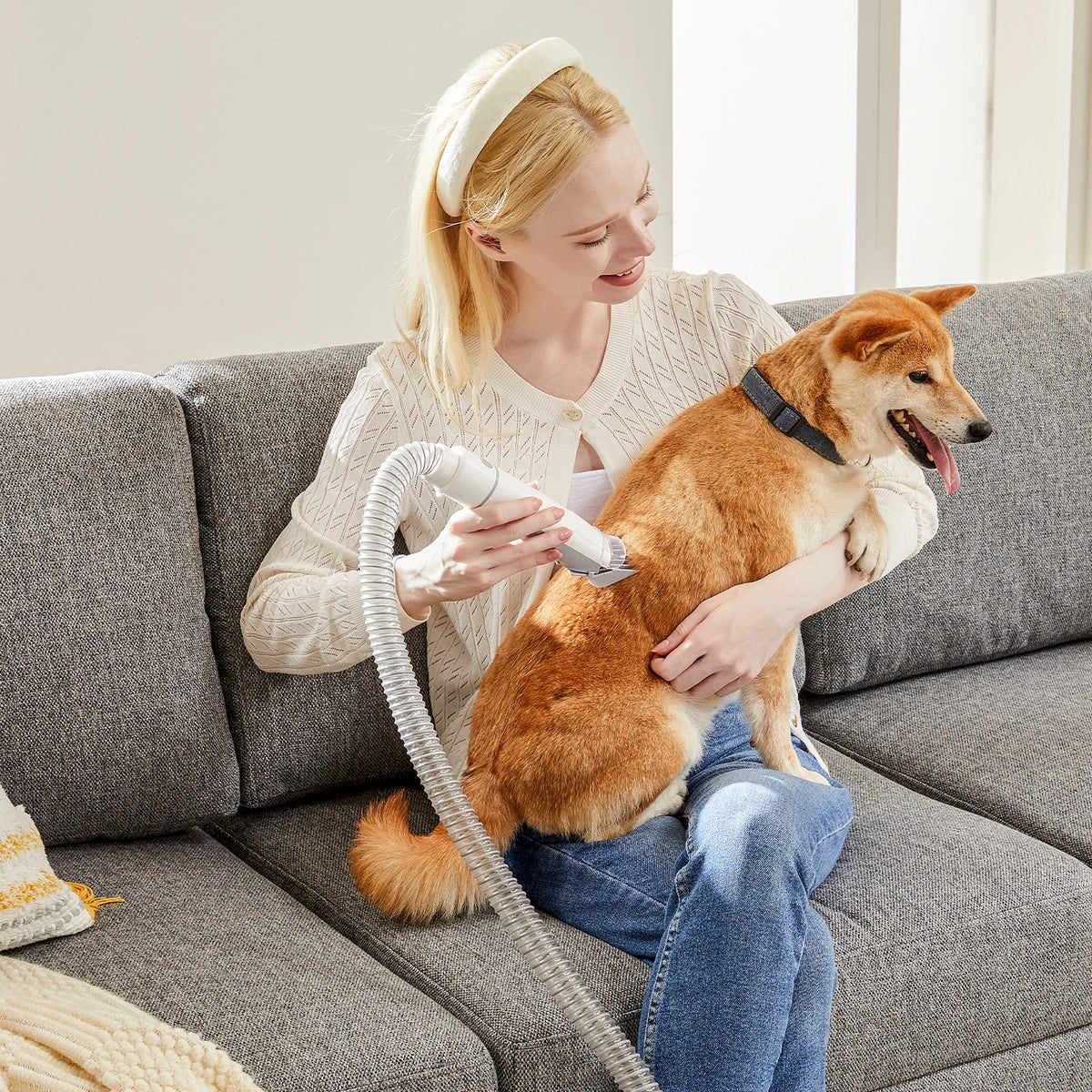 Professional Cordless Pet Grooming Vacuum Clipper Kit