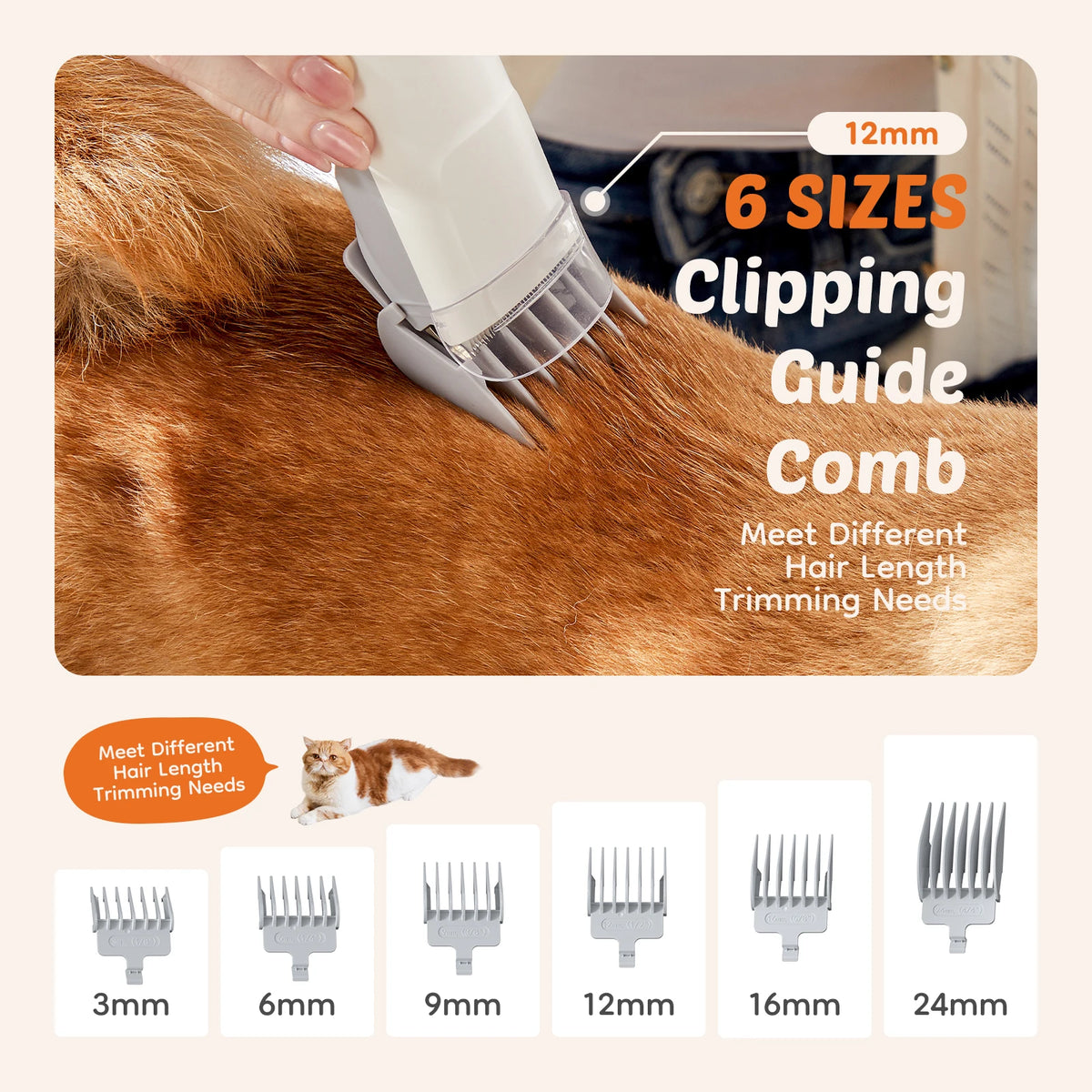 Professional Cordless Pet Grooming Vacuum Clipper Kit