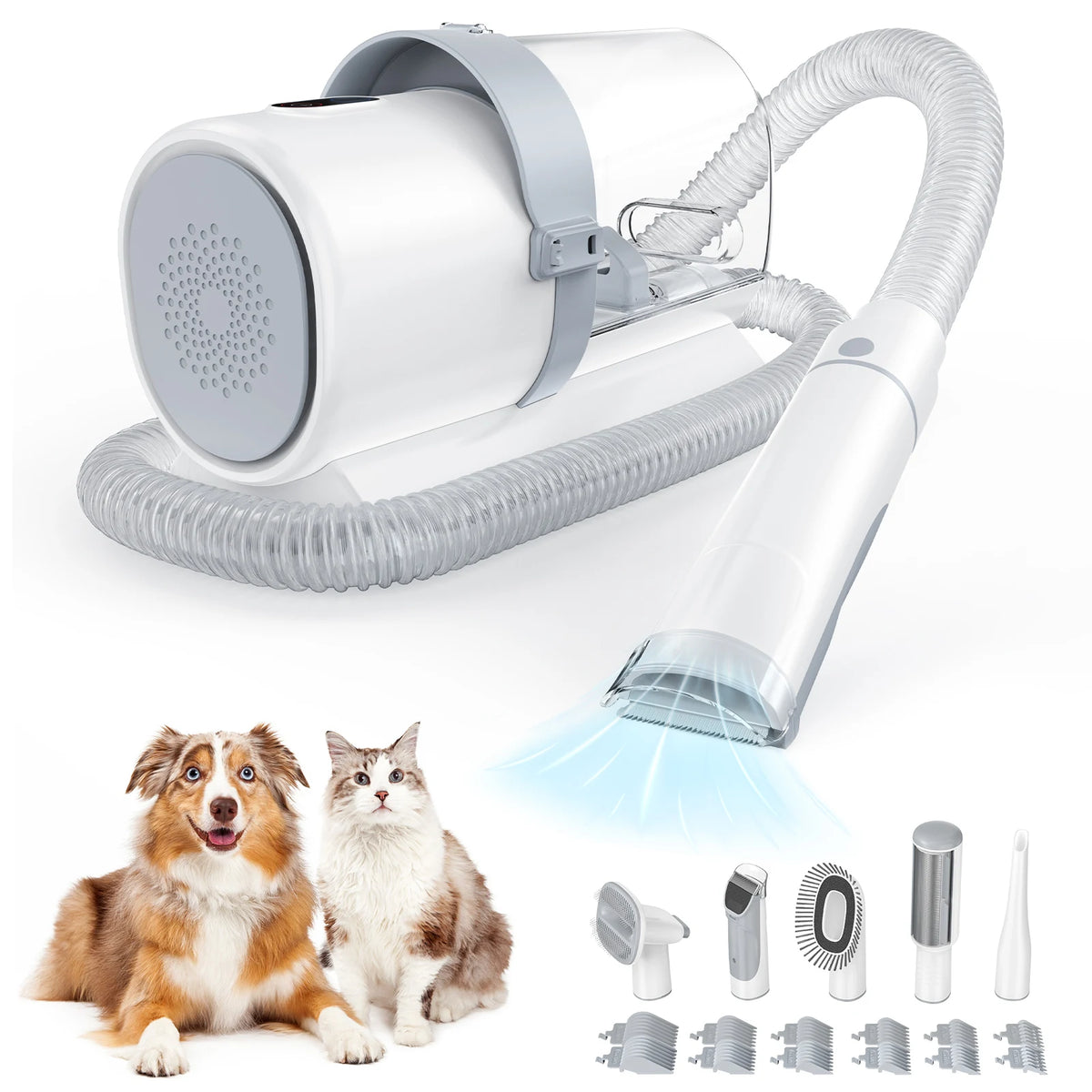 Professional Cordless Pet Grooming Vacuum Clipper Kit