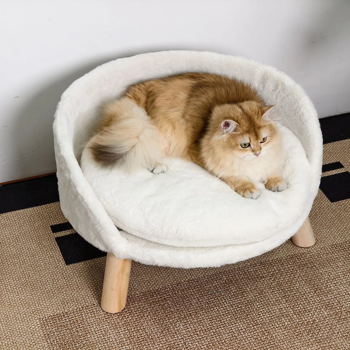 Borwart Ultra Soft Pet Sofa Bed With Removable Padded Cushion