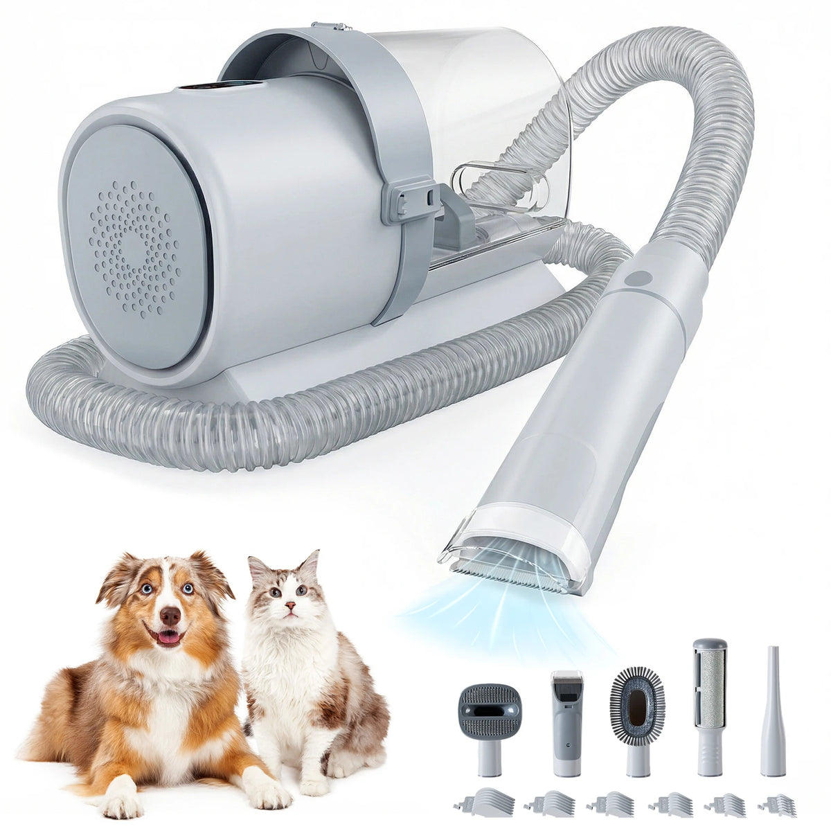 Professional Cordless Pet Grooming Vacuum Clipper Kit